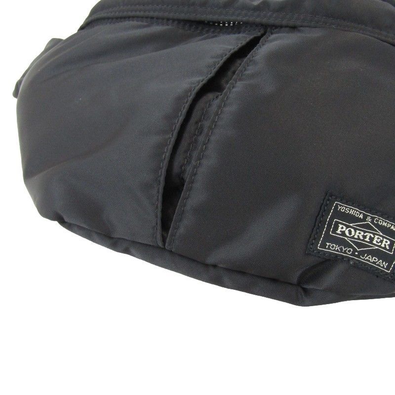 【美品】PORTER タンカー　ウエストバック 黒 美品】PORTER＊タンカー＊ニューウエストバッグ＊黒＊ブラック