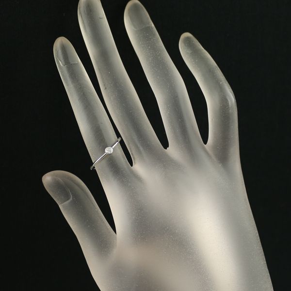 ティファニー リング ダイヤ ダイヤモンド ウェーブ シングルロウ 9号  