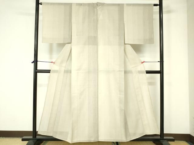 平和屋着物＊夏物 紗紬 井絣 正絹 逸品 DAAW0462op