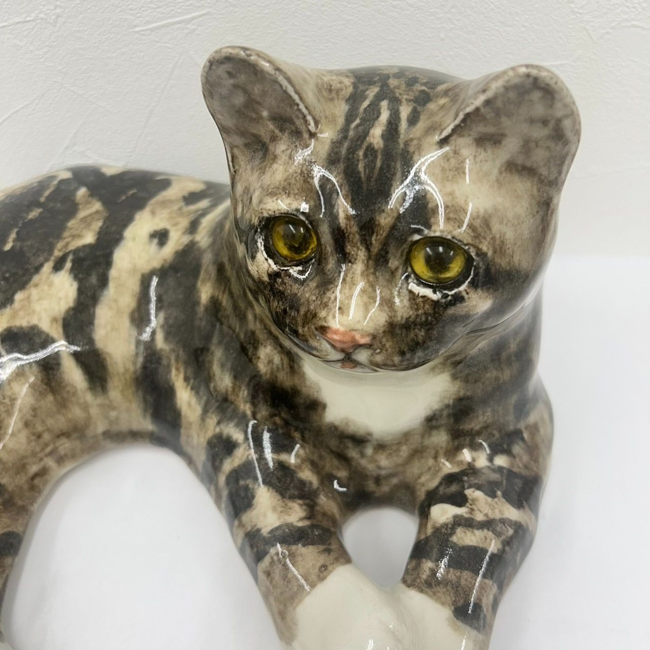 美品】ウィンスタンレイキャット ケンジントンキャット 置物 猫
