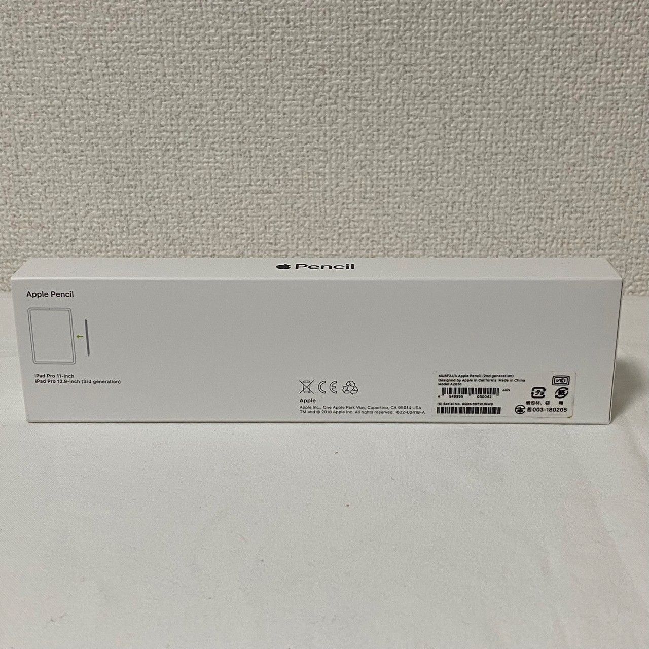 Apple Pencil（第2世代）MU8F2J/A 元箱付き Apple Pencil (第2世代) 旧パッケージ￼￼/箱付/純正品/￼新品 Apple