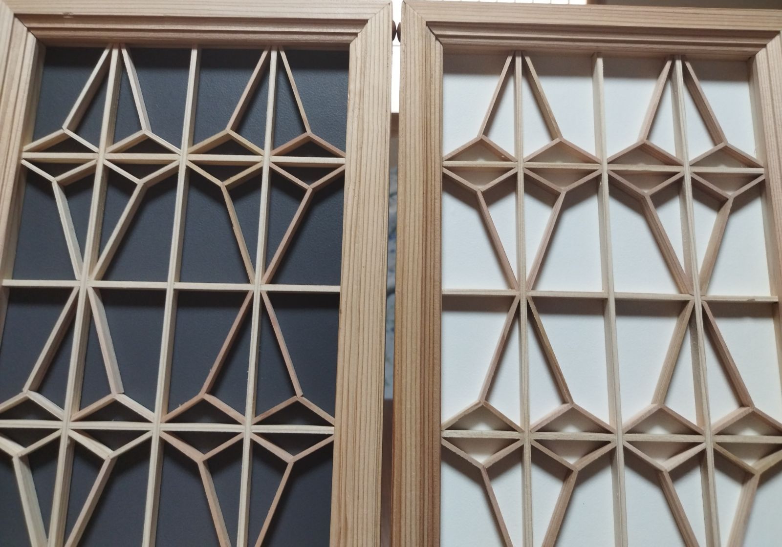 22 ❣️特価❣️組子　3枚一組　木製額縁 22 組子 3枚一組 木製額縁 - メルカリ