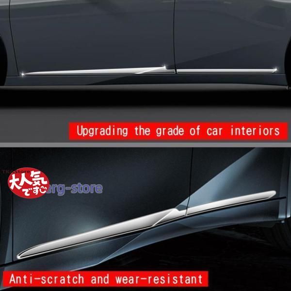 プリウス 60系 ドアモール ドアロアガーニッシュ サイドガーニッシュ メッキ アクセサリー PRIUS 60 内装 ドレスアップ ドアロアプロテクター