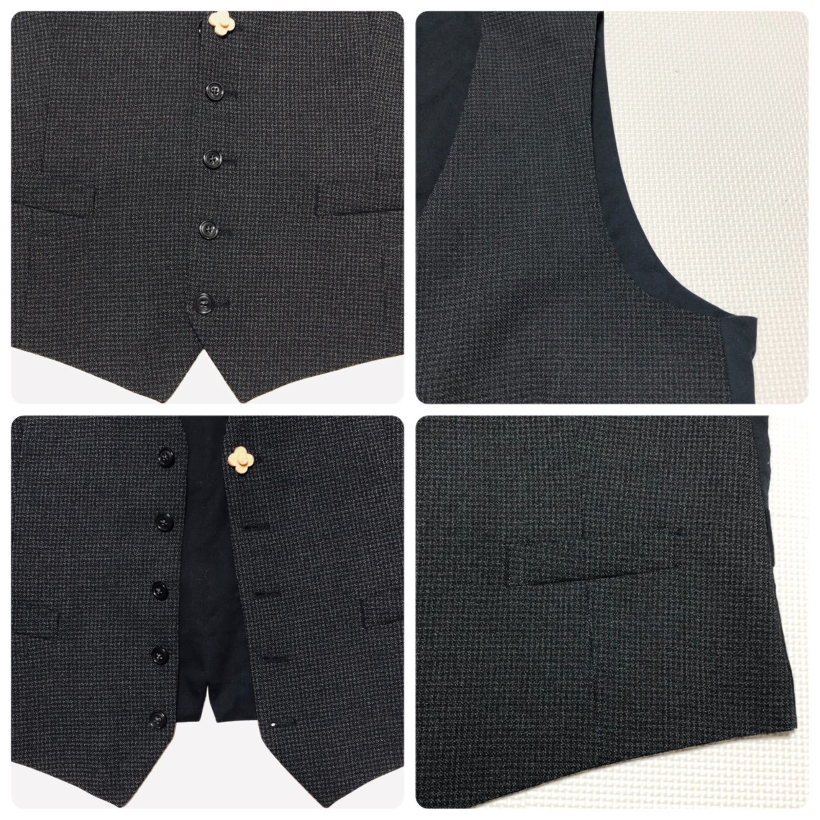 □極美品□LARDINI ラルディーニ ジレ ベスト size50(L) イタリア製