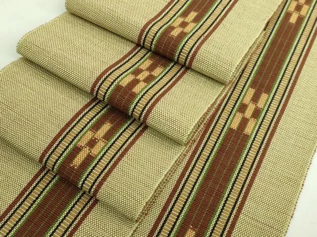 専用帯3504 3175 二点セット ●高級 綿 八重山ミンサー 全通 1312_3r-min.jpg