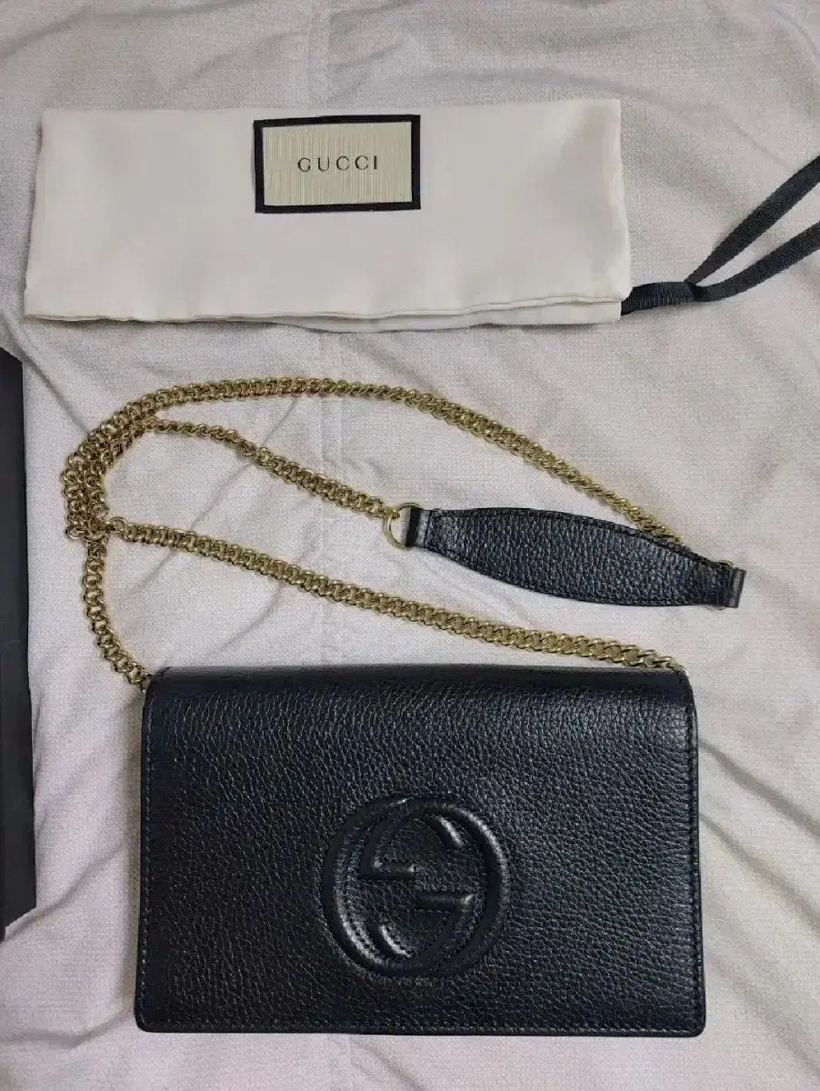 GUCCIバッグ クロスバッグ WOC ソーホー チェーンクロスバッグ