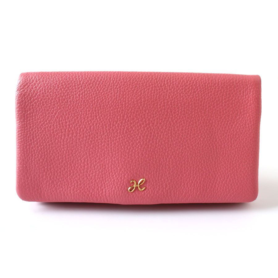 MWH25009 美品 傳濱野 スマホ財布 長財布 ピンク Ryufka Felice