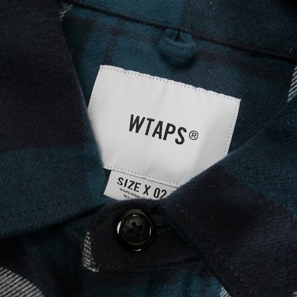 Size【M】 WTAPS ダブルタップス 22SS 221TQDT-SHM02 WCPO 02 LS COTTON FLANNEL TEXTILE  GREEN フランネル長袖シャツ 緑 【中古品-非常に良い】 20808673 - メルカリ