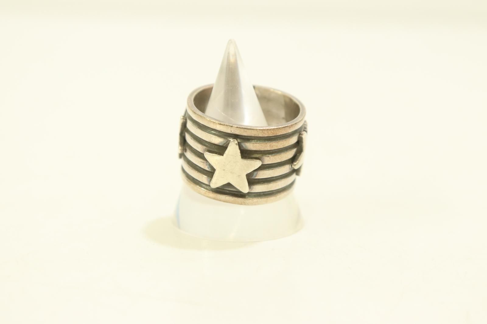 ナバホ族アンディキャドマン作 スターリンシルバー 21号 インディアン