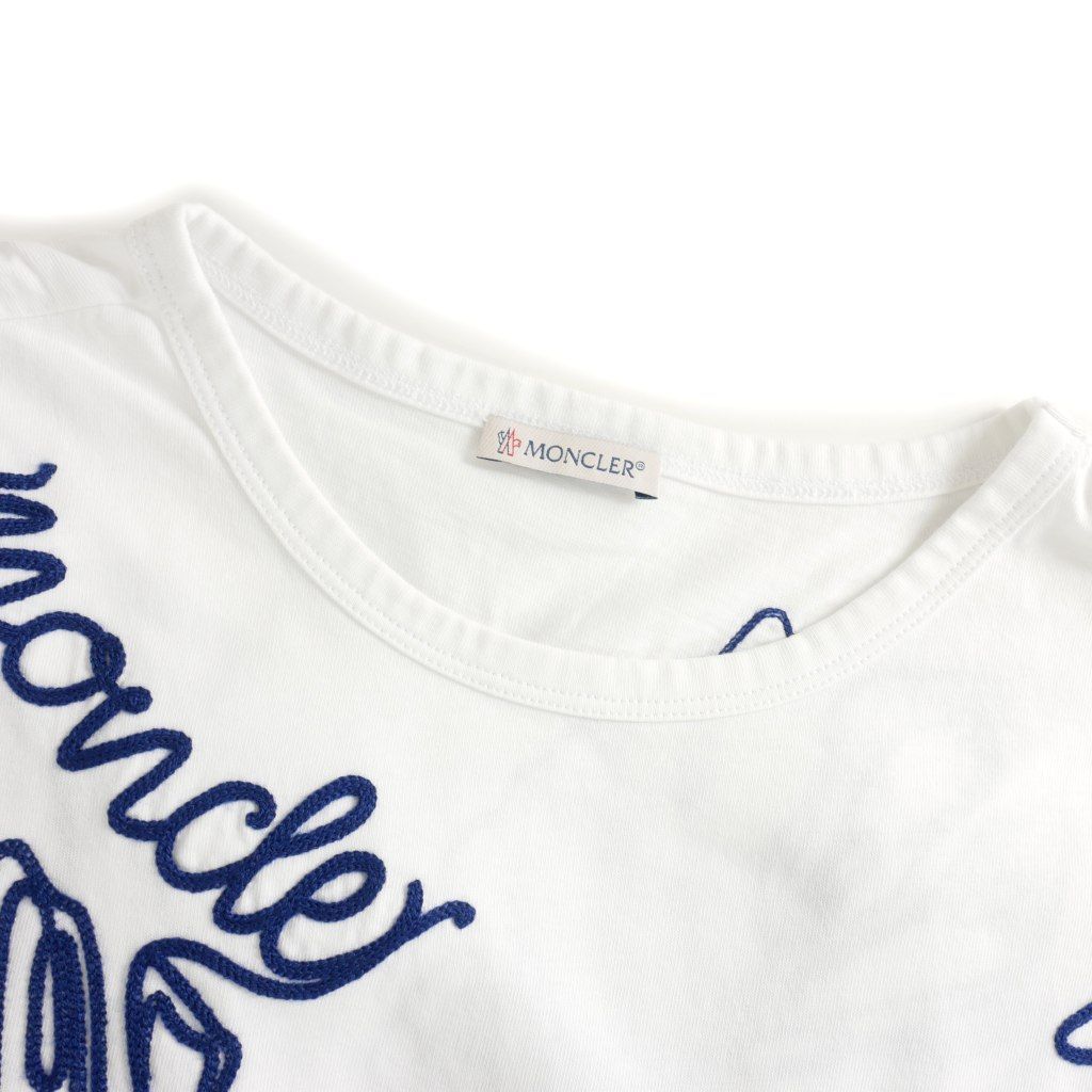 モンクレール MONCLER MAGLIA GIROCOLLO Tシャツ カットソー 半袖 刺繍 