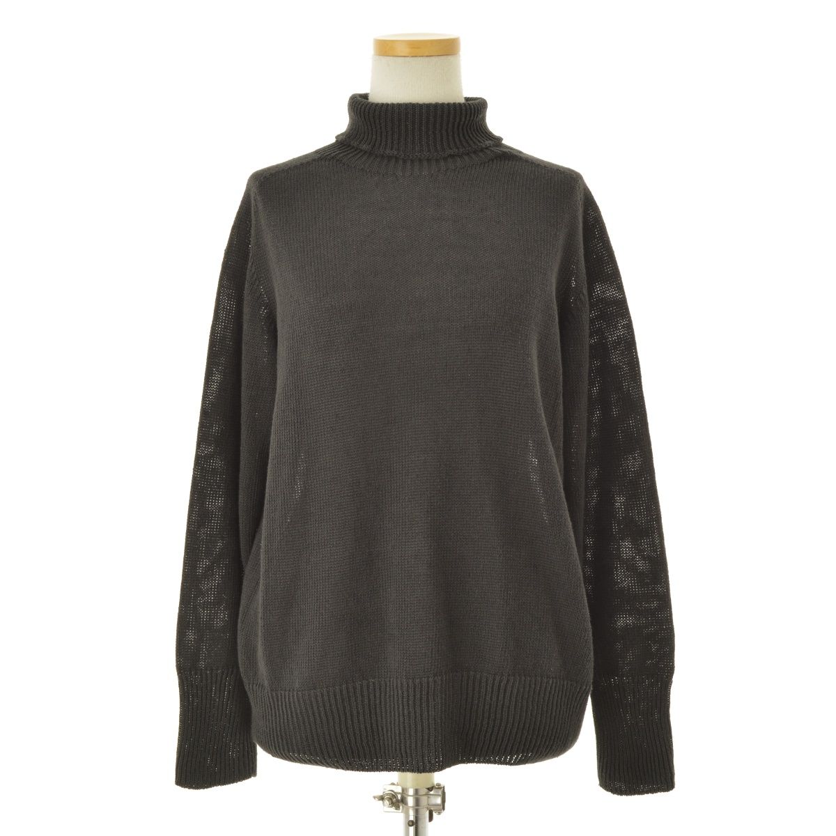 MARGARETHOWELL 25SS 5785163002 LINEN COTTON スコットランド製長袖ニットセーター