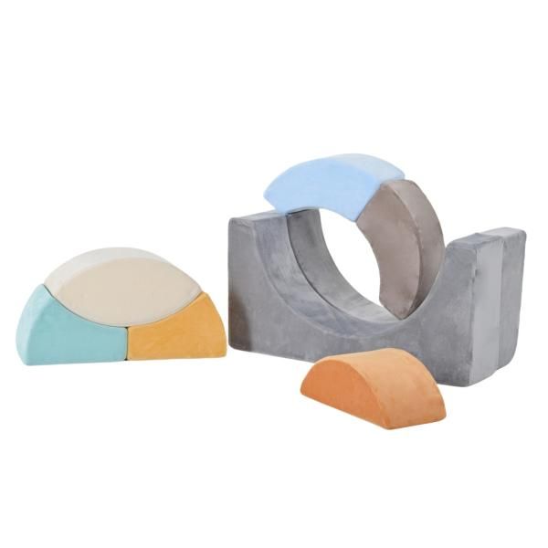 2人掛け ソファー つみきソファ ソフトブロック 積み木クッション 子供ソファ 小学生 おしゃれつみきソファ ソフト ブロック 積み木クッション