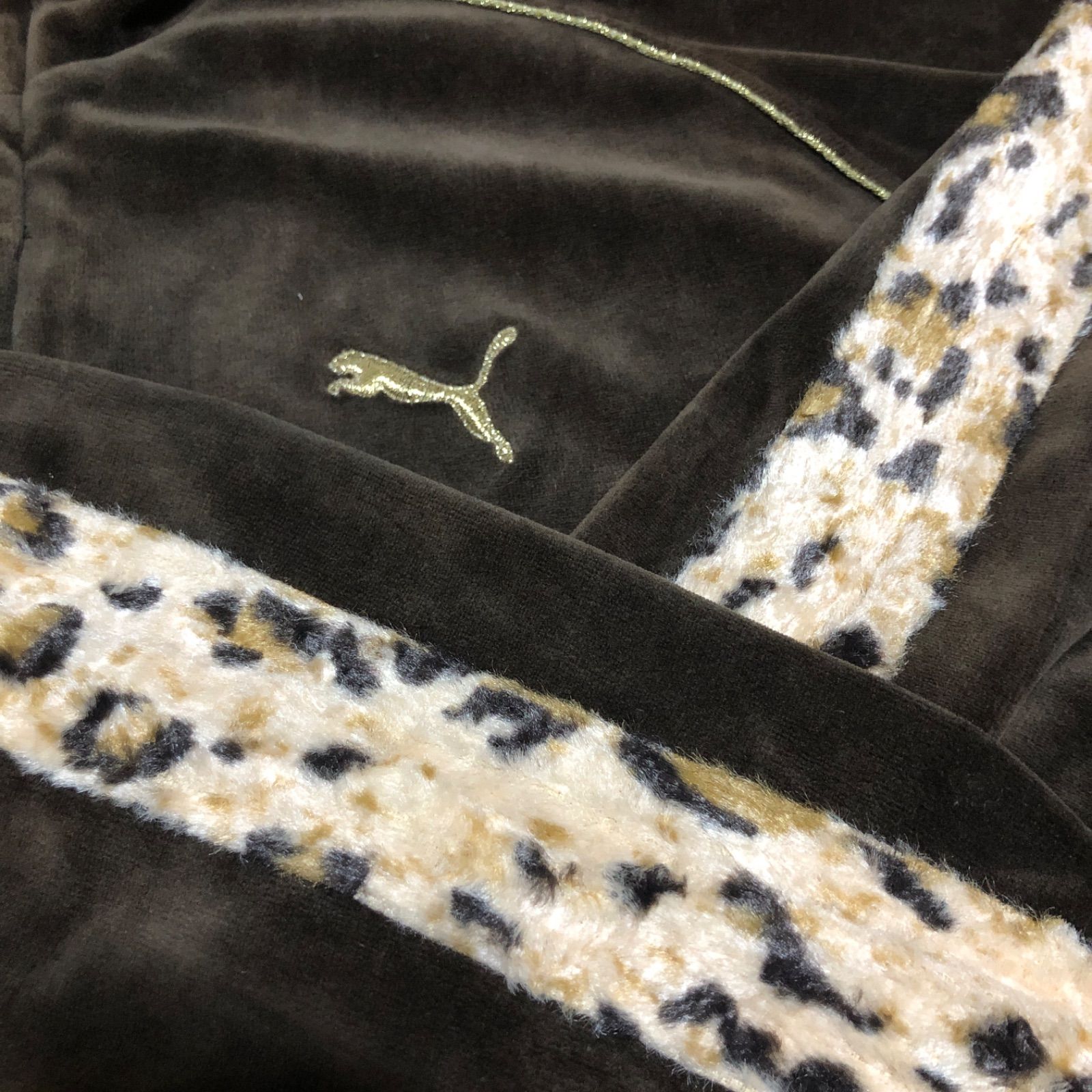 美品⭐️ビームス別注×PUMA ブラウンベロアトラックジャケット