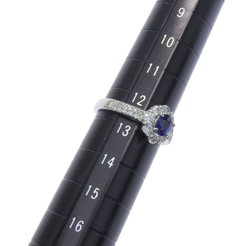 本物保証】 鑑付 新品同様 リング 約6.4g Pt900 ルビー 0.63ct メレ  