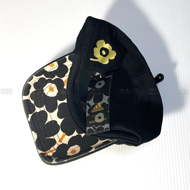 アディダス×マリメッコ キャップ ブラック×ゴールド 57-60cm Shops