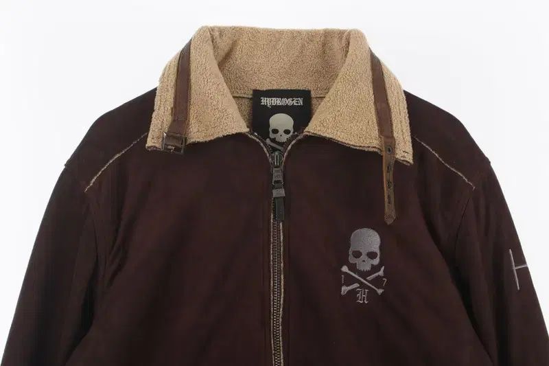 ハイドロゲン MEN - XL アクリル ポリ 刺繍 ロゴ ジップアップ ムートン ジャケット