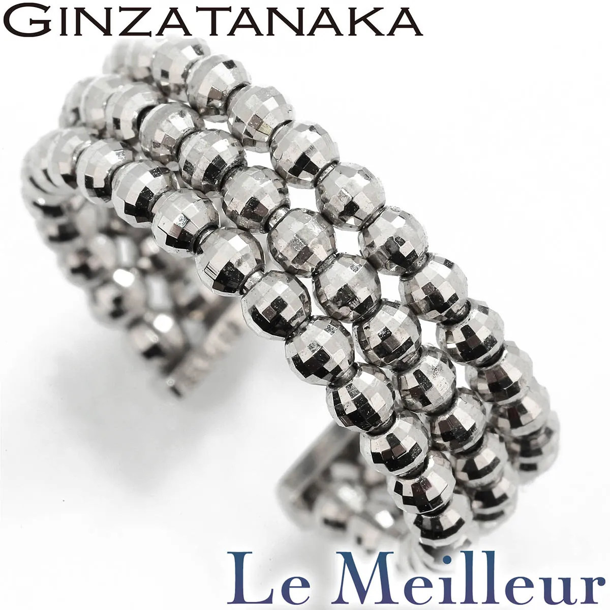 新品未着用】田中貴金属 純プラチナチェーンリング(M)GINZA TANAKA 純