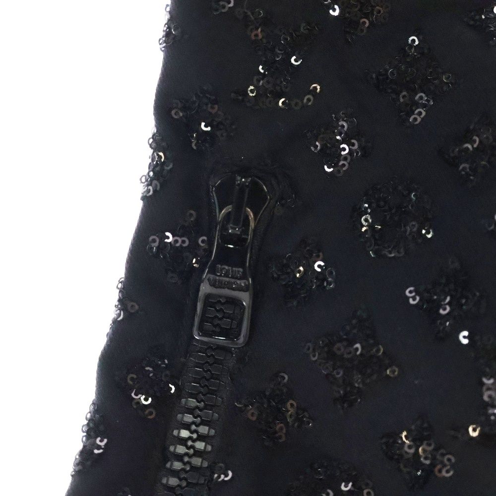 LOUIS VUITTON ルイヴィトン 23SS モノグラムスパンコール ミッドレイヤーベスト ブラック RM231F MT6 HOF G6W LOUIS VUITTON(ルイヴィトン) / 23SS/モノグラムスパンコール