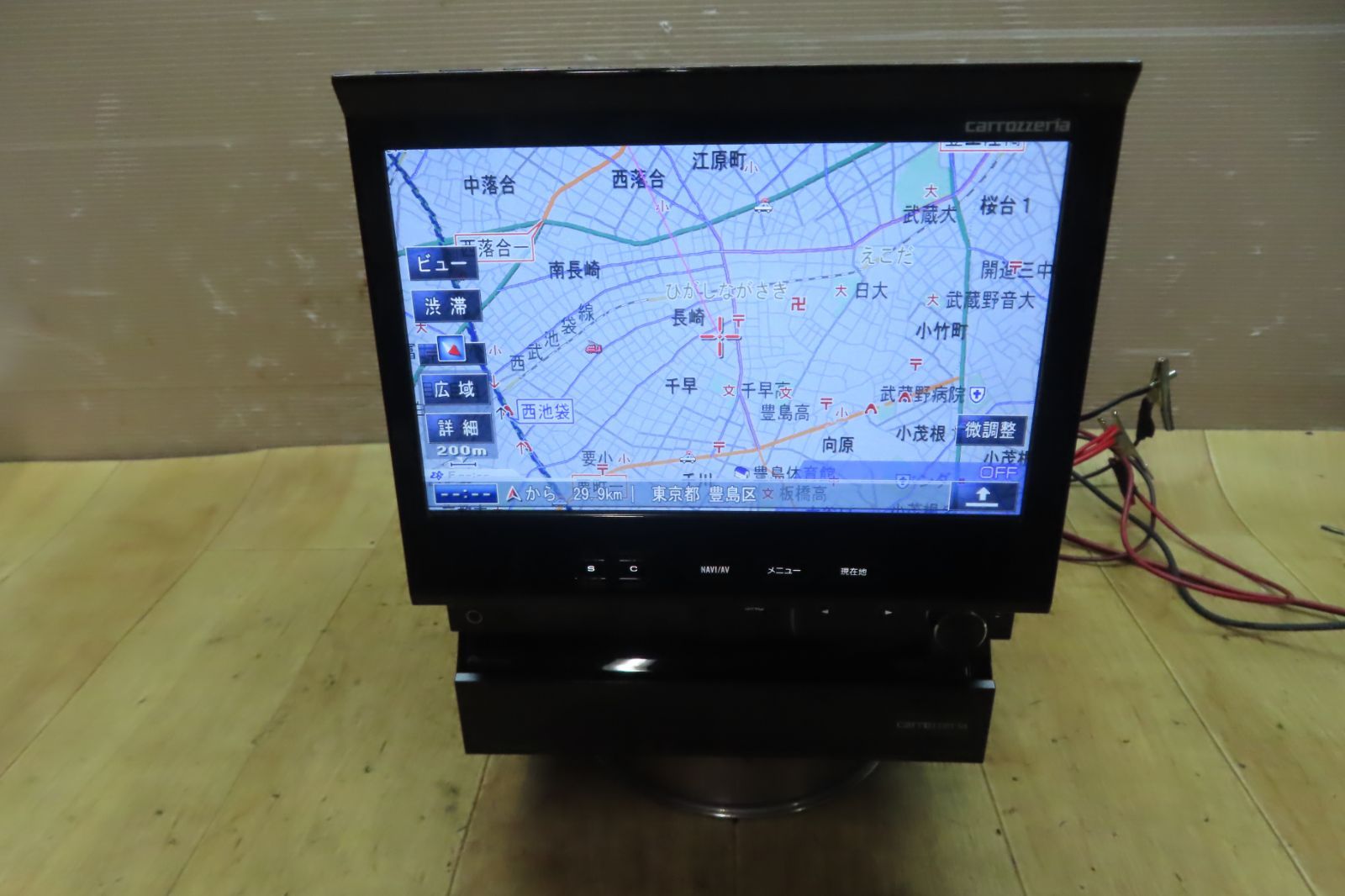 付 F3743 カロッツェリア AVIC-VH9900 HDDナビ インダッシュナビ 地図2009年 Bluetooth内蔵 CD DVD再生OK