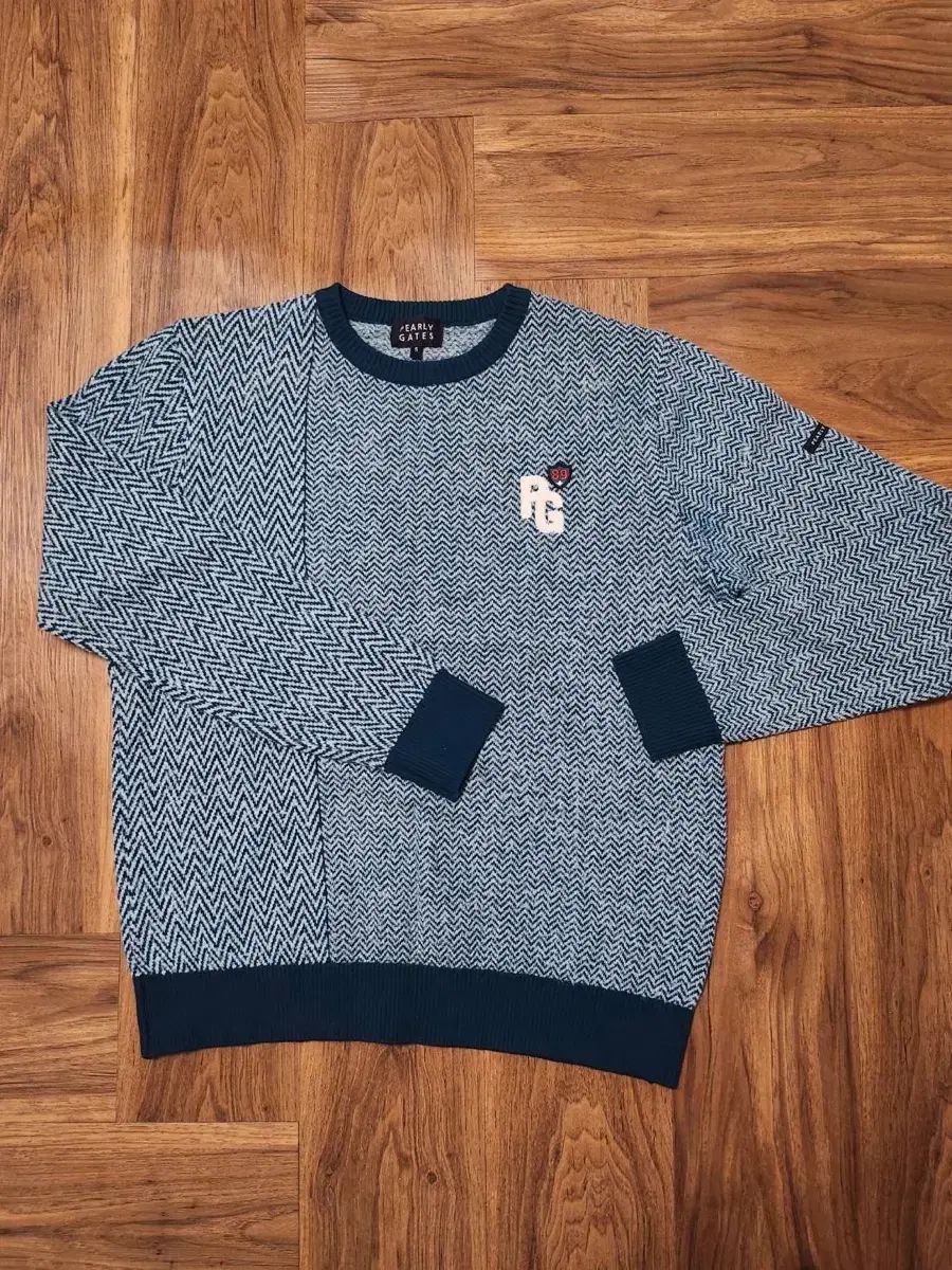 パーリーゲイツ ヘリンボーン ゴルフ ニット 5 100 105 状態良し