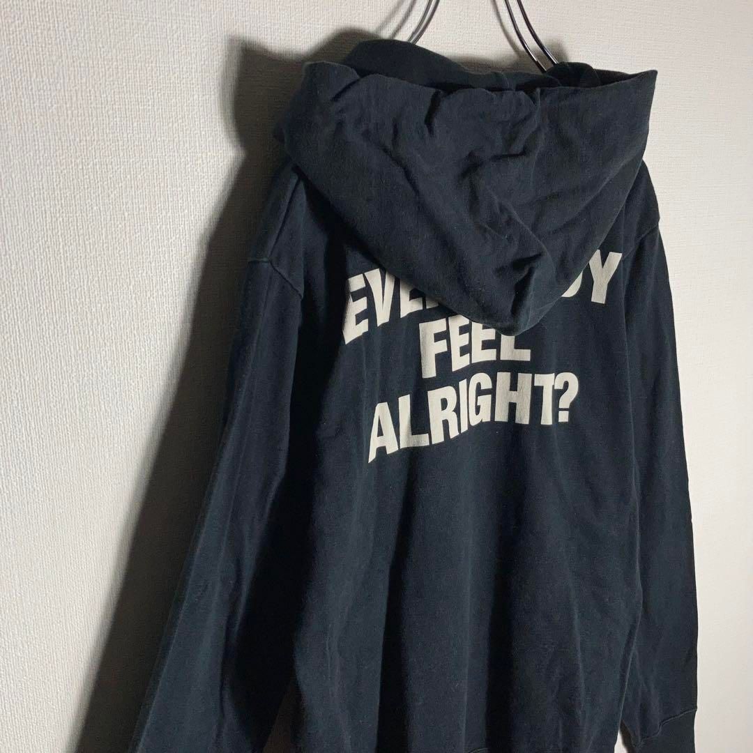 HYSTERIC GLAMOUR プルオーバーパーカー ビッグロゴ 黒 M - メルカリ