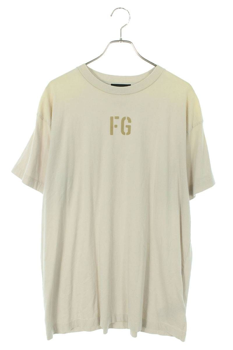 フィアオブゴッド  SEVENTH COLLECTION ヴィンテージ加工FGフロッキープリントTシャツ メンズ L