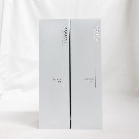 新品 AQUAGE アクアージュ ヘアケア シャンプー プラス ＆ コンディショナー プラス セット 各200ml ( 0614-n1 )