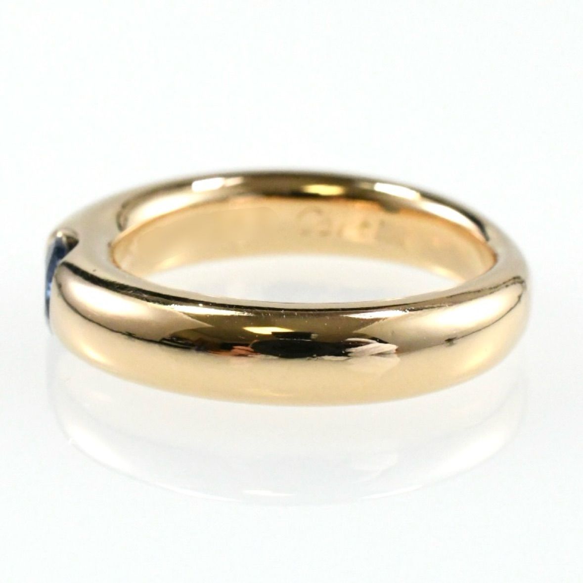 カルティエ リング サファイア エリプス K18 YG 50 9.5号 レア