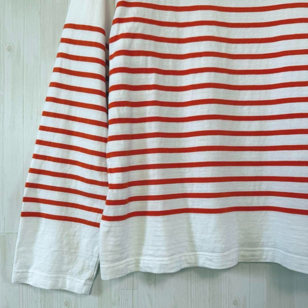 極美品✨　outil バスクシャツ　カットソー　ボーダー　綿　長袖 オーガニックコットン30/1引き揃えBD天竺ボーダー / バスク