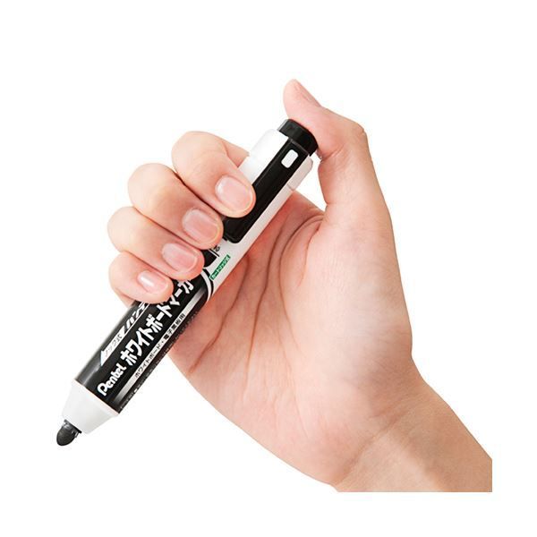 まとめ ぺんてる ノック式ハンディ ホワイトボードマーカー 中字丸芯 赤 MWXN5M-B 1本 ×50セット ATMAENTERPRISE_COM
