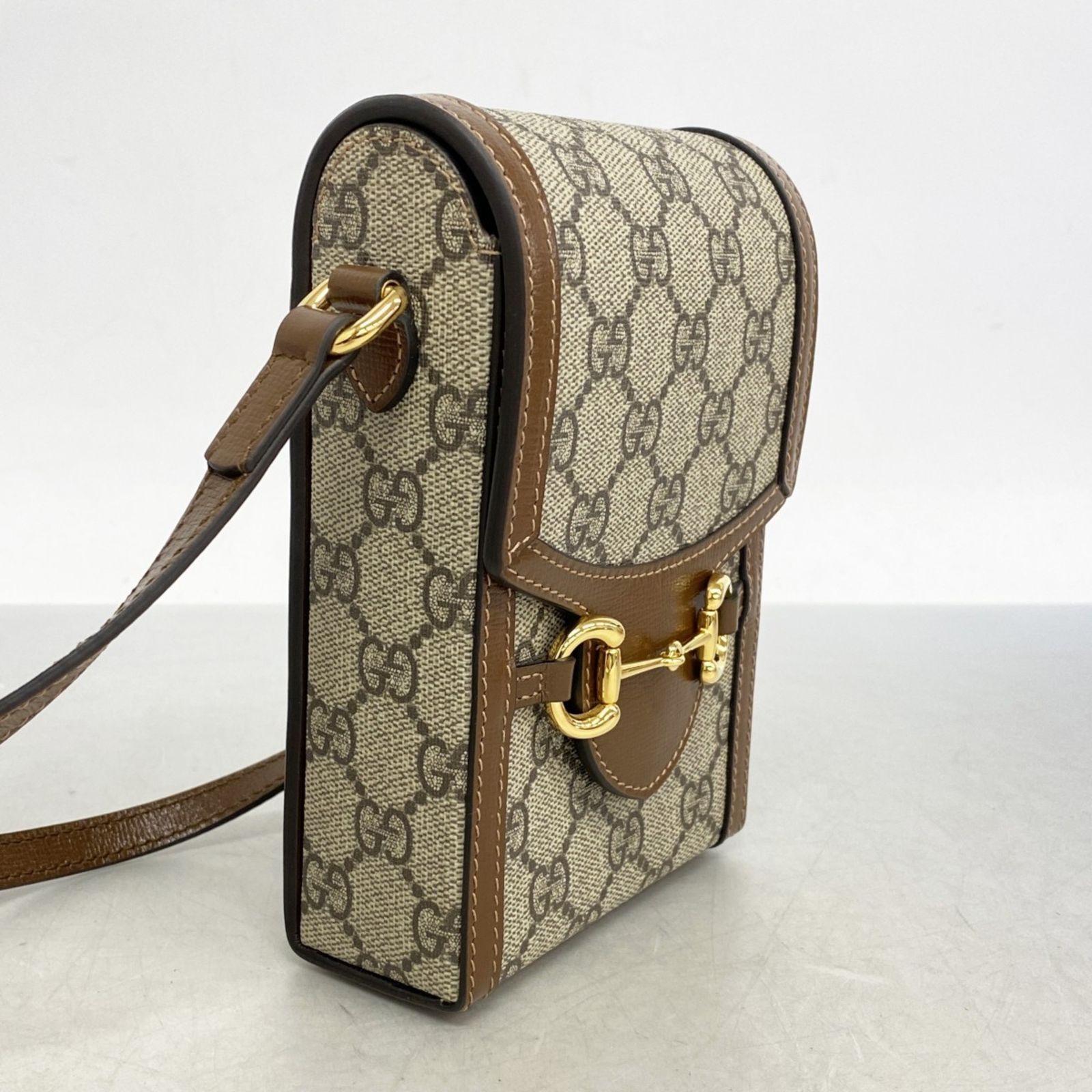 グッチ Gucci グッチ ショルダーバッグ GGスプリーム ホースビット 625615 ブラウン レディース P1448930