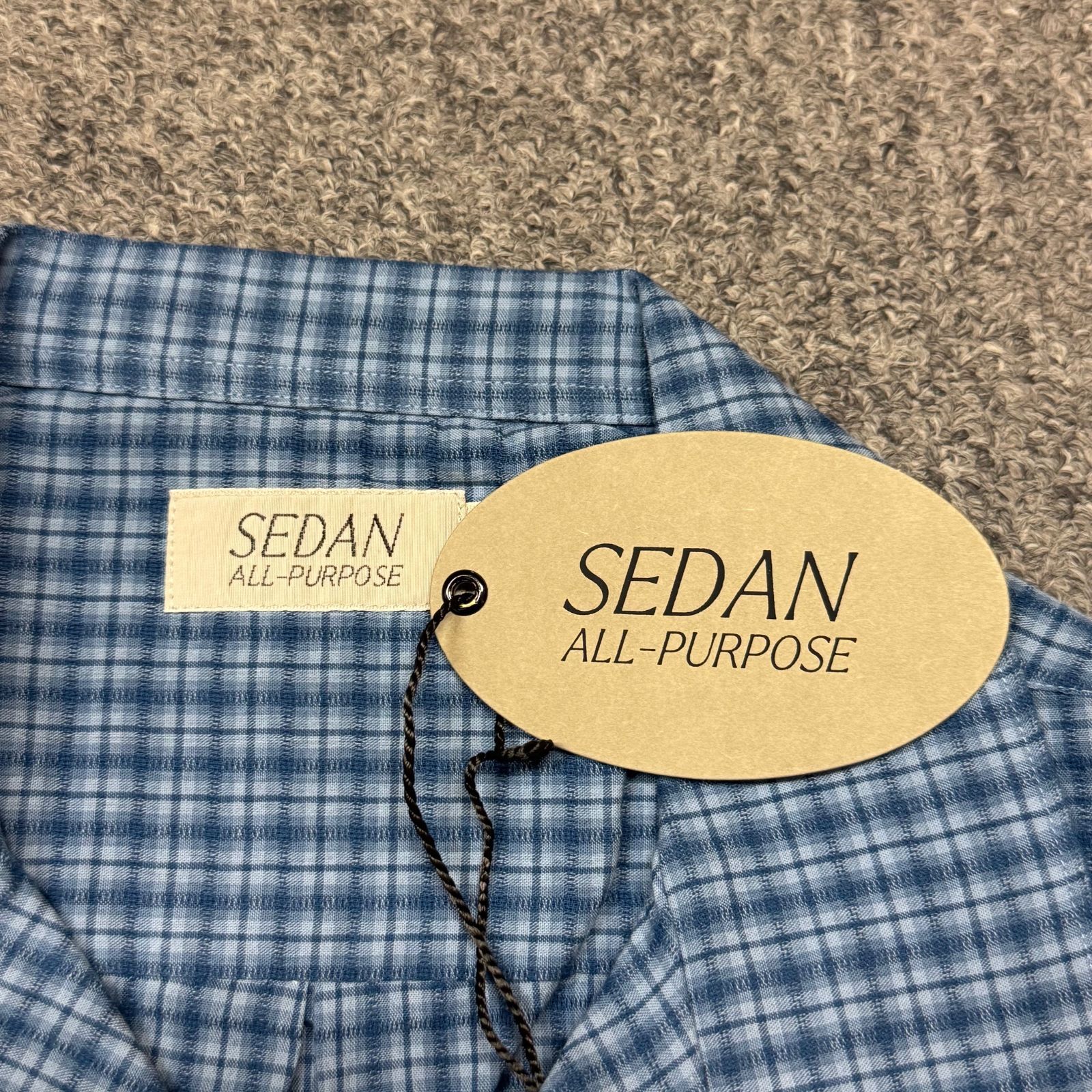 SEDAN ALL-PURPOSE サイズL 半袖チェック 全国通販】SEDAN ALL-PURPOSE