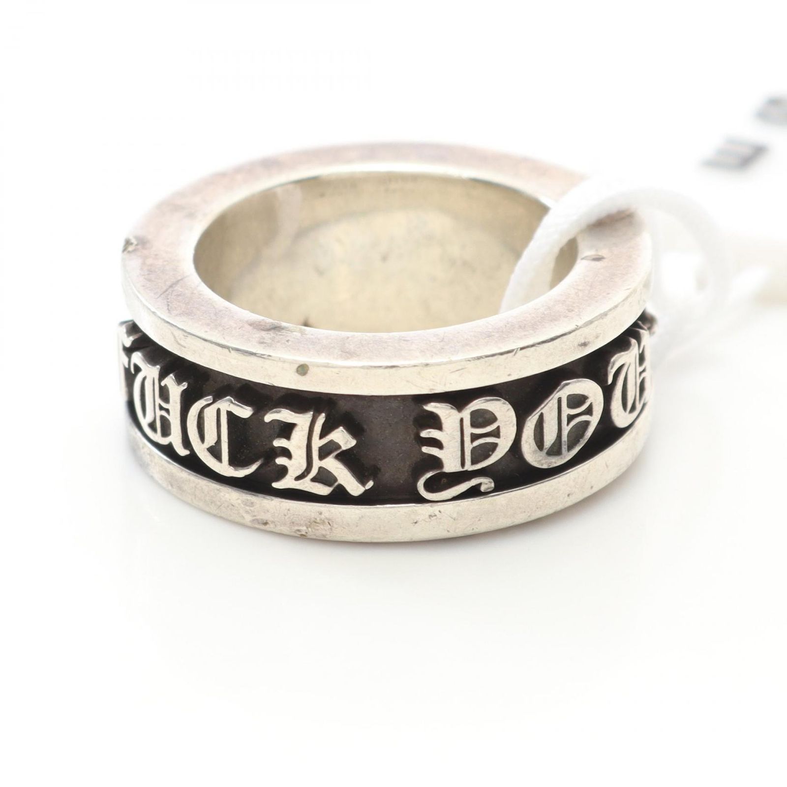 Chrome Hearts 刻印入りシルバーリング　fuck you クロムハーツスペーサーリングFUCKYOU3mmロサンゼルス限定