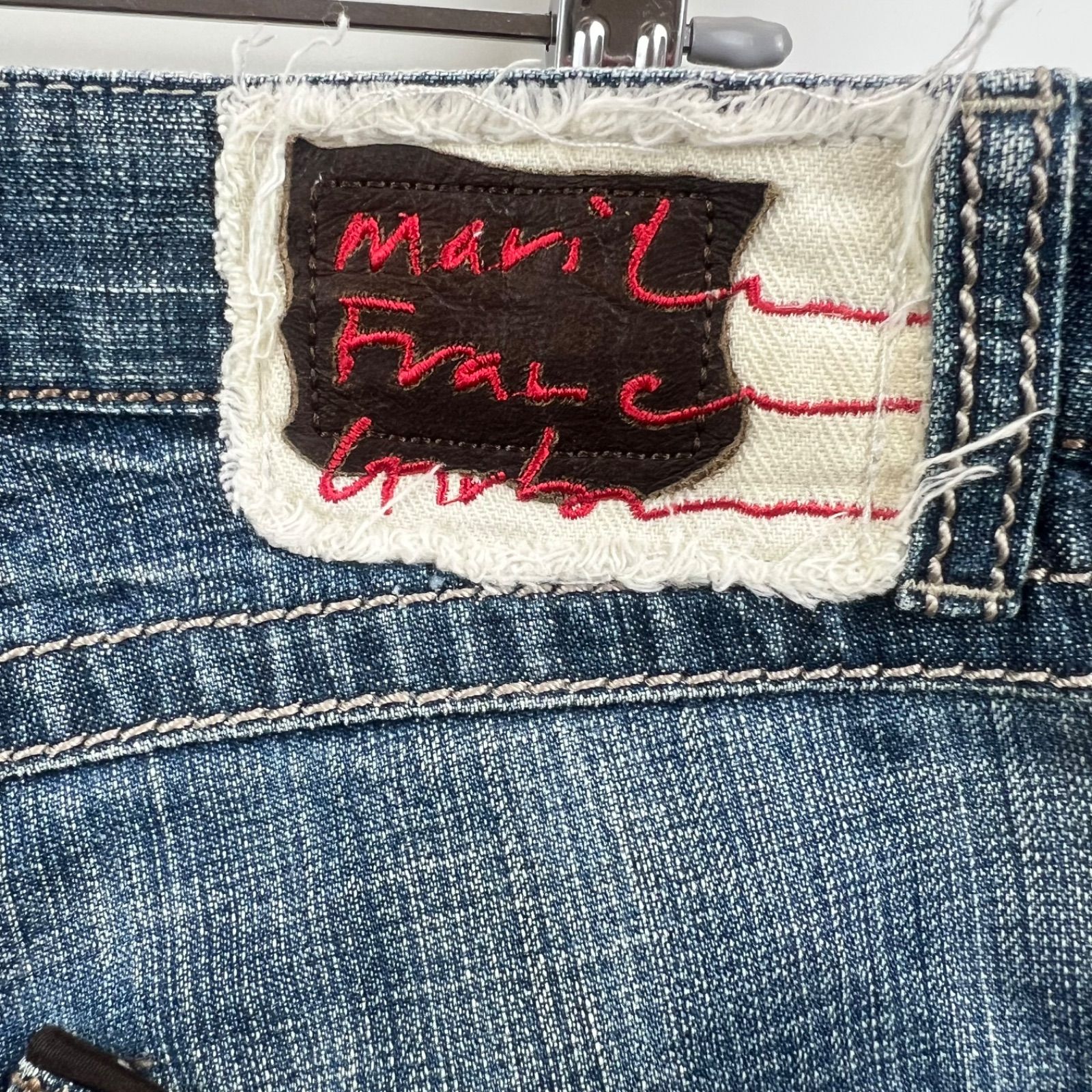 MARITHE FRANCOIS GIRBAUD LE JEAN DE archive back rope denim pants