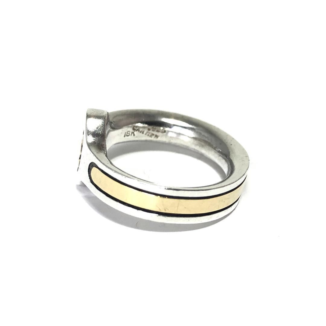 【ヴィンテージ・希少・美品】カルティエ／2C リング SV925・18K／9号 ヴィンテージ】カルティエ 2C リング ヴィンテージ・希少】Cartier