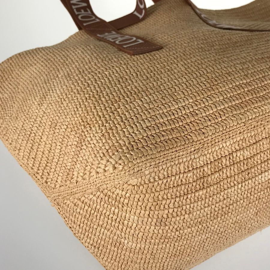 ロエベ LOEWE フォールドショッパー ラフィア トートバッグ fhb