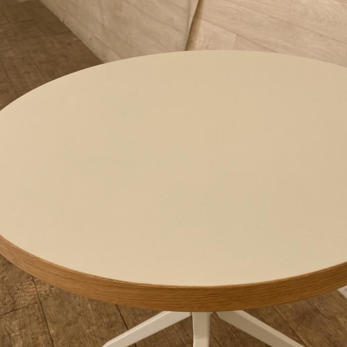 中古 kanademono カナデモノ 丸テーブル THE CAFE TABLE リノリウム 