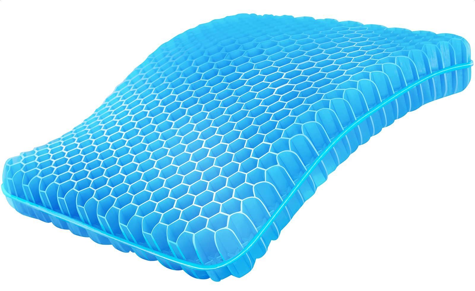 【 限定】 チチロバ(TITIROBA) ゲルクッション 極厚【冬用カバー付き】42×37×6cm 無重力 クッション 座布団 ハニカム構造 蒸れない 敬老の日 在宅勤務 オフィス 車 椅子 自宅用 洗える カバー 熱