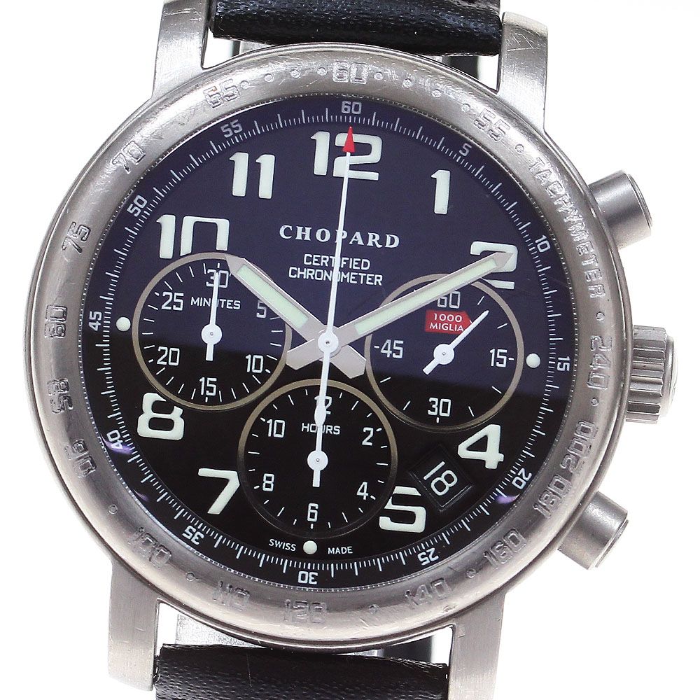 ショパール Chopard 16/8915 ミッレリア クロノグラフ デイト 自動巻き メンズ保証書付き_844306