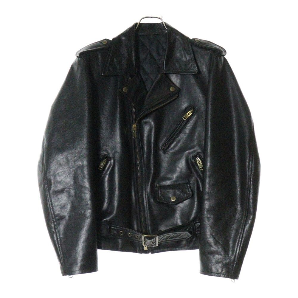 Y's for men ワイズフォーメン 93AW RED LABEL 赤タグ 裏地キルティング カウレザー ダブルライダースジャケット ブラック MI-Y50-716 Y's for men (ワイズフォーメン) 93AW RED LABEL 赤タグ 裏地