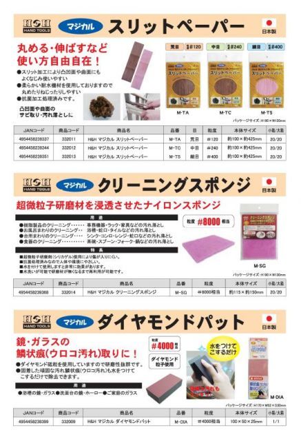 マジカル クリーニングスポンジ|研磨材