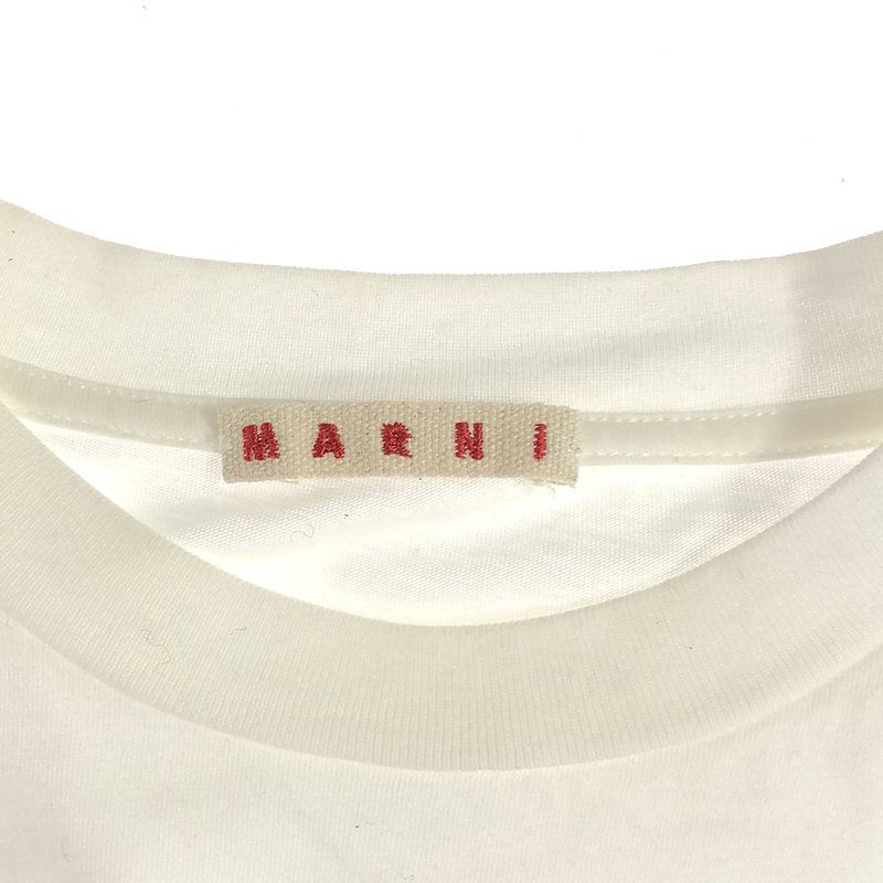 MARNI - MARNI / マルニ | 2020SS | ロゴプリントカットソー | 38 | ホワイト/ブラック | レディース MARNI / マルニ | 2020SS | ロゴプリントカットソー | 38