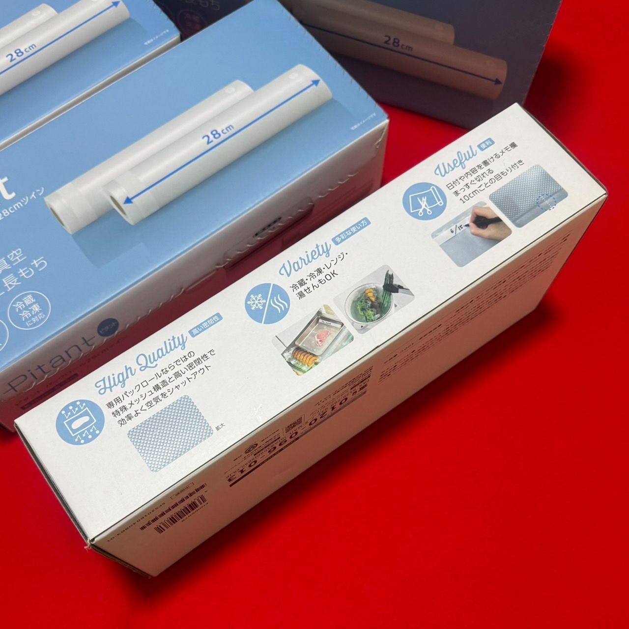  ショップジャパン ピタント パックロール 28 cm 2本入り 5箱セット zz 食品用ラップ キッチン消耗品