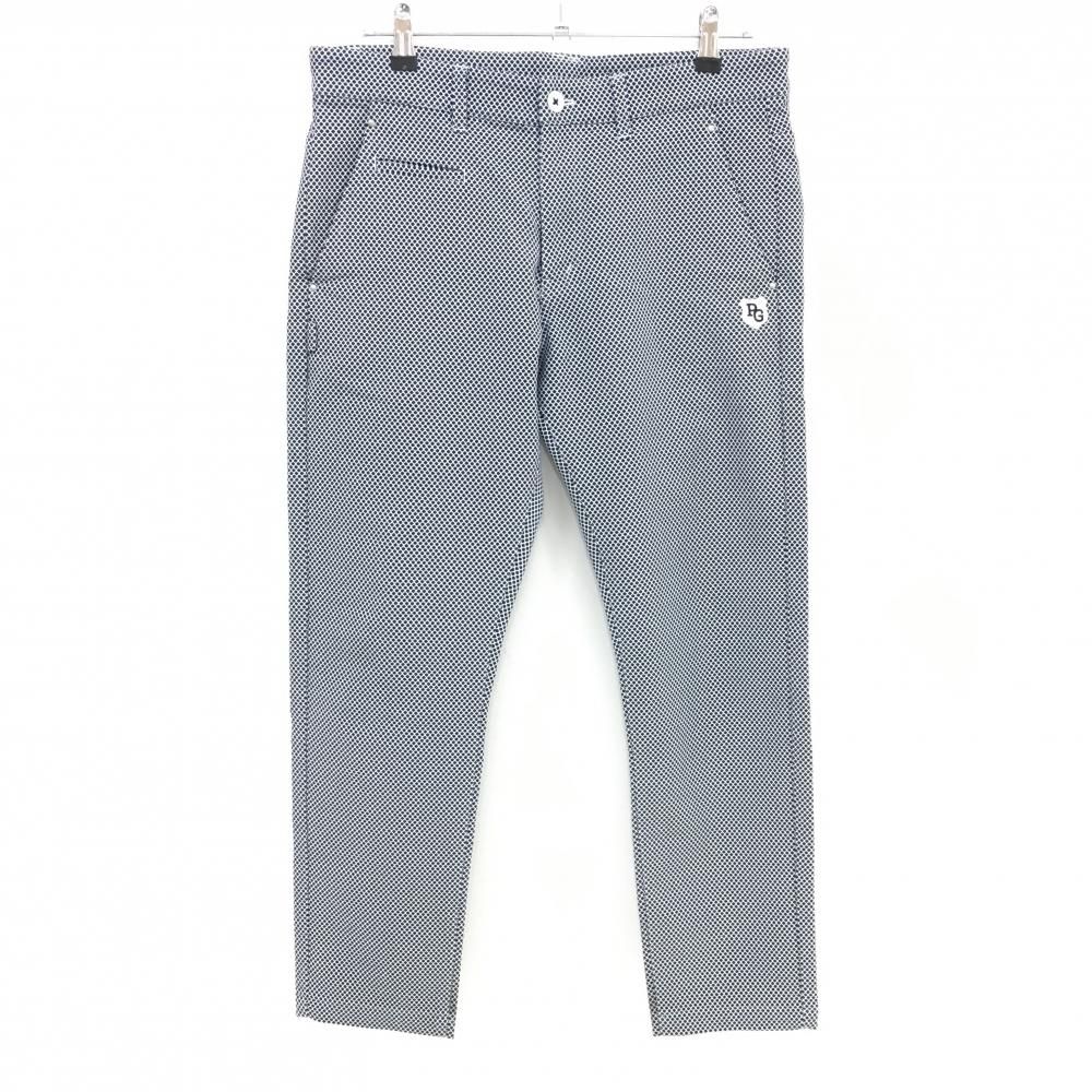 パーリーゲイツ パンツ ネイビー×白 チェック メンズ 5(L) ゴルフ