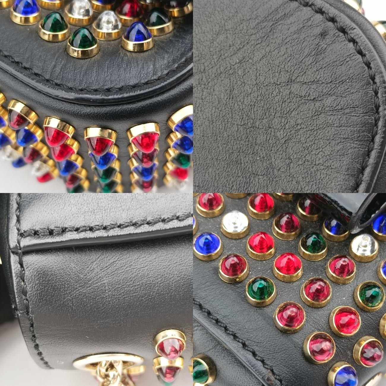 チェーンブラックレザー