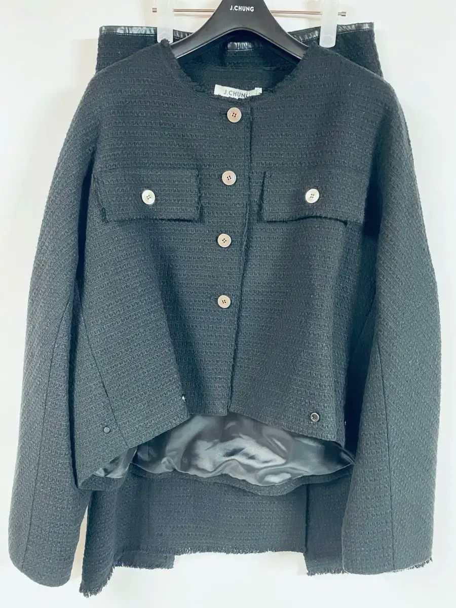 J.Chung ブラック ツイード セットアップ