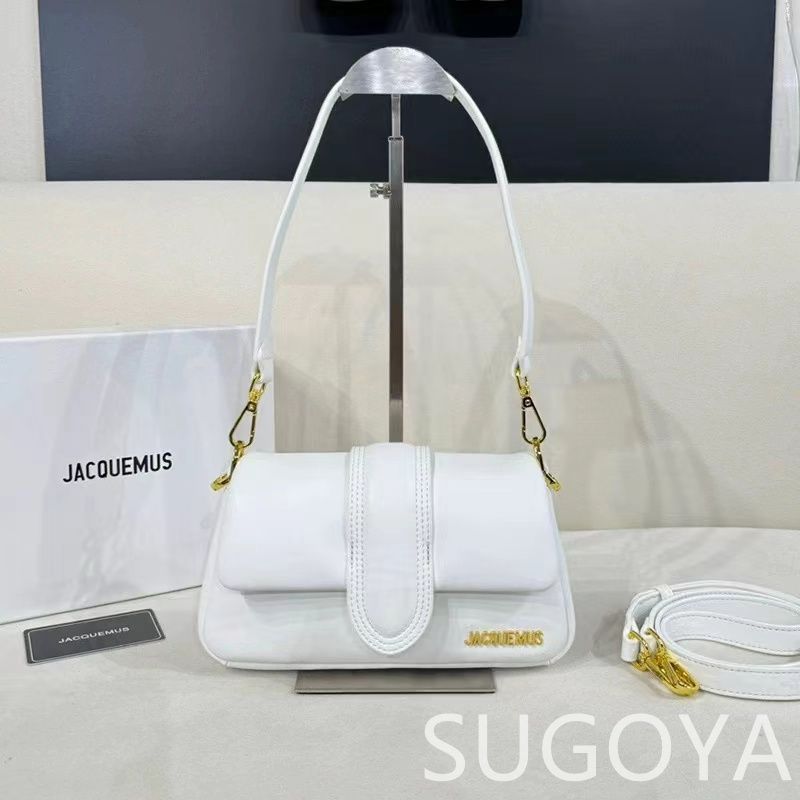 ジャックムス レザーショルダーバッグ ホワイト JACQUEMUS ジャックムスホワイト ショルダーバッグ