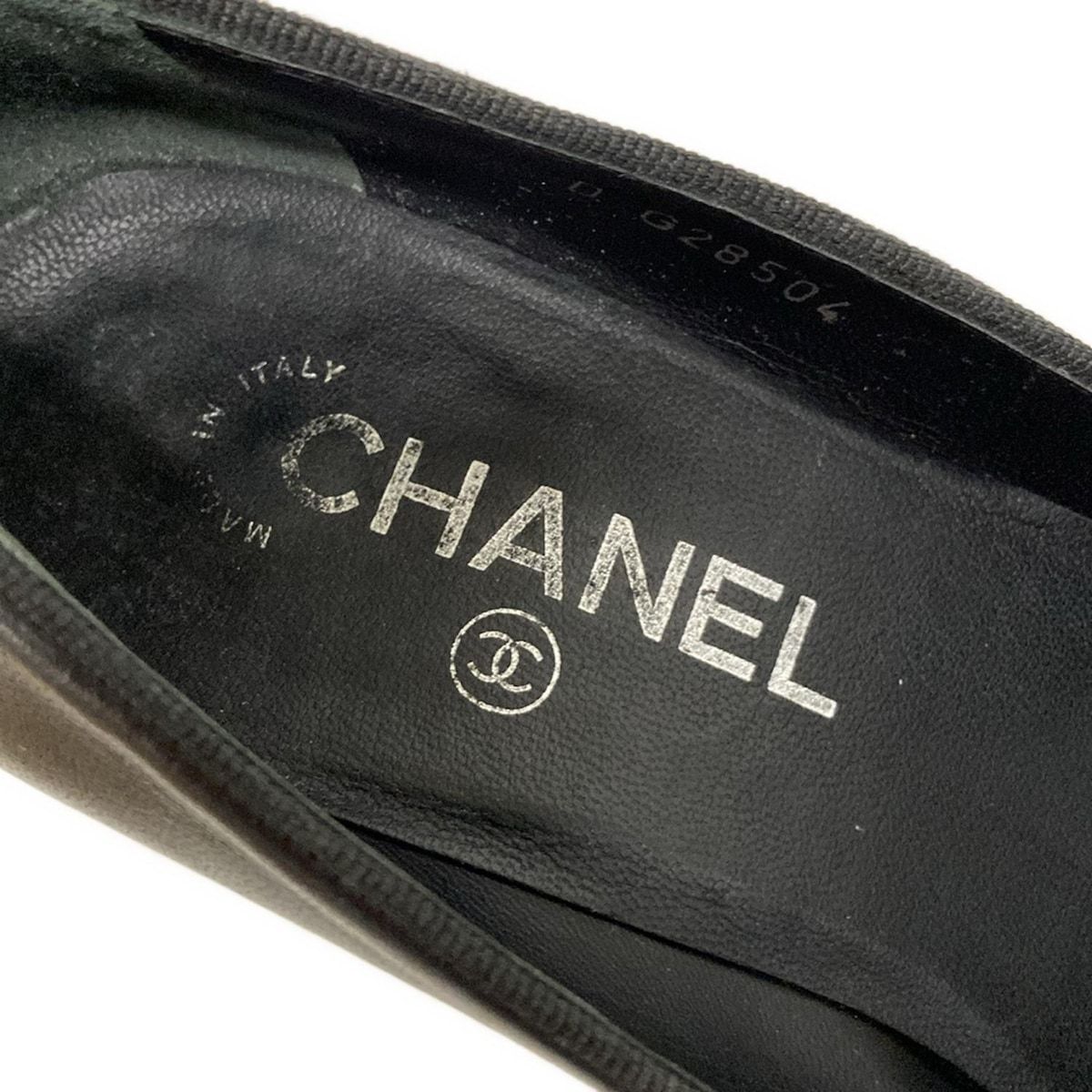 CHANEL(シャネル) パンプス 37 C レディース - 黒 リボン/ココ