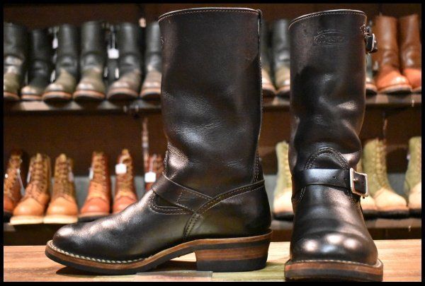 8E 13年 WESCO ウエスコ カスタムボス ブラック 黒 11インチハイト ビブラム430シングル エンジニア ブーツ BOSS HOPESMORE FJ218