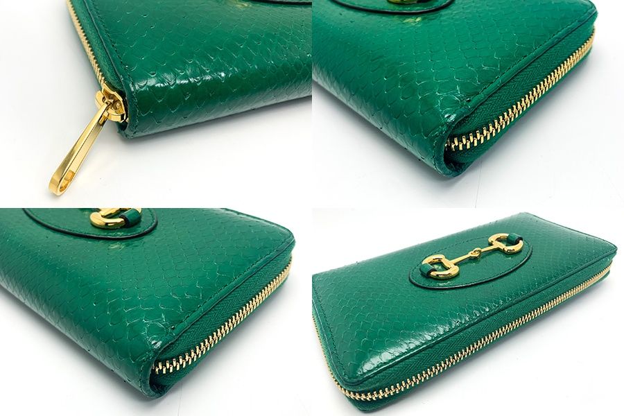 楽天市場】GUCCI/パイソンホースビットラウンドファスナー長財布